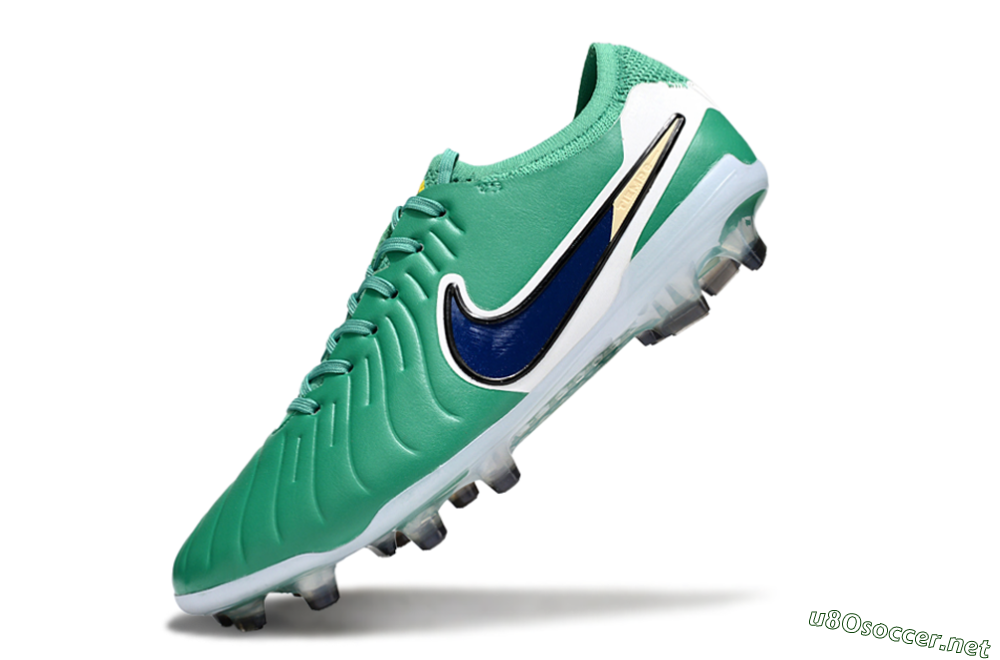 Men's Nike Tiempo Legend 10 Elite FG Football Boots - Green/Blue/Yellow 5