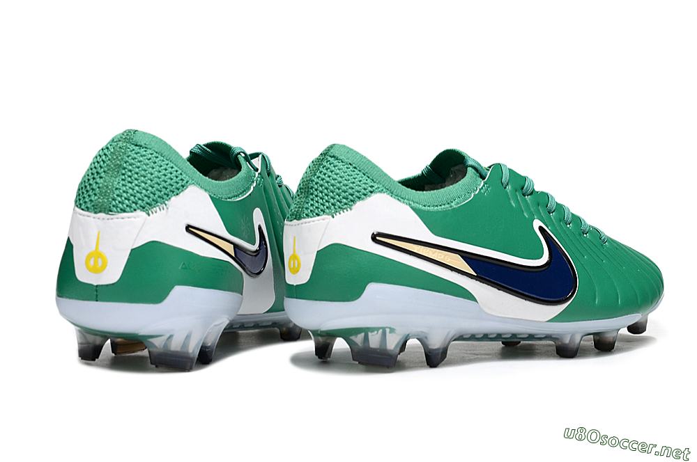 Men's Nike Tiempo Legend 10 Elite FG Football Boots - Green/Blue/Yellow 6