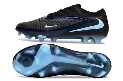 Unisex Nike Phantom 6 Elite Low FG Football Boots - Black/Blue/Jade