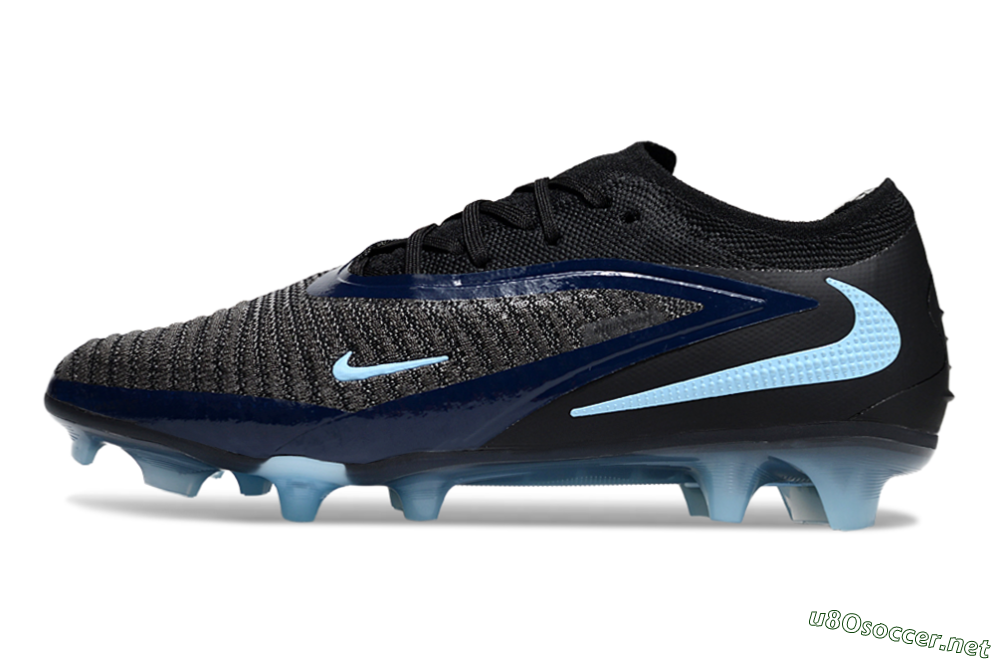 Unisex Nike Phantom 6 Elite Low FG Football Boots - Black/Blue/Jade 0