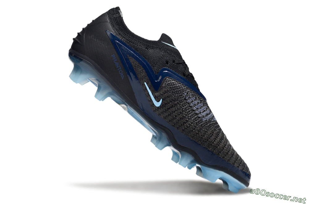 Unisex Nike Phantom 6 Elite Low FG Football Boots - Black/Blue/Jade 4