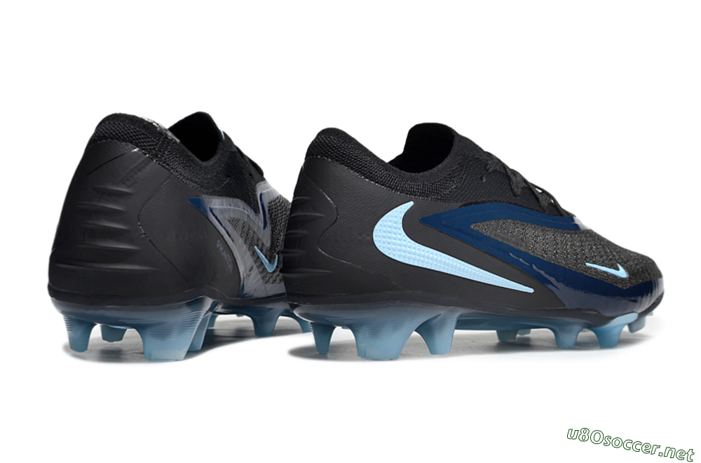 Unisex Nike Phantom 6 Elite Low FG Football Boots - Black/Blue/Jade 6