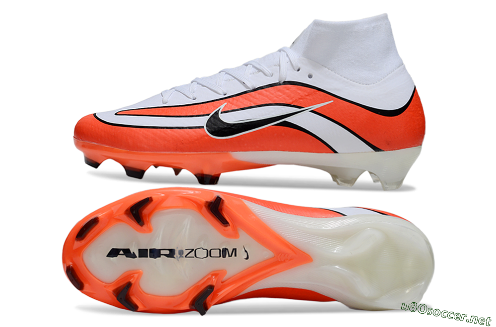 Men's Nike Air Zoom Mercurial Superfly 10 Elite R9 1998 FG Football Boots - White/Red/Black 1