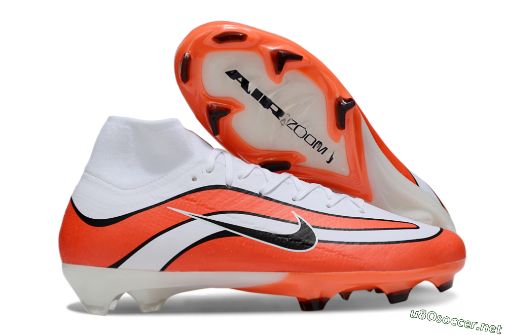 Men's Nike Air Zoom Mercurial Superfly 10 Elite R9 1998 FG Football Boots - White/Red/Black 2