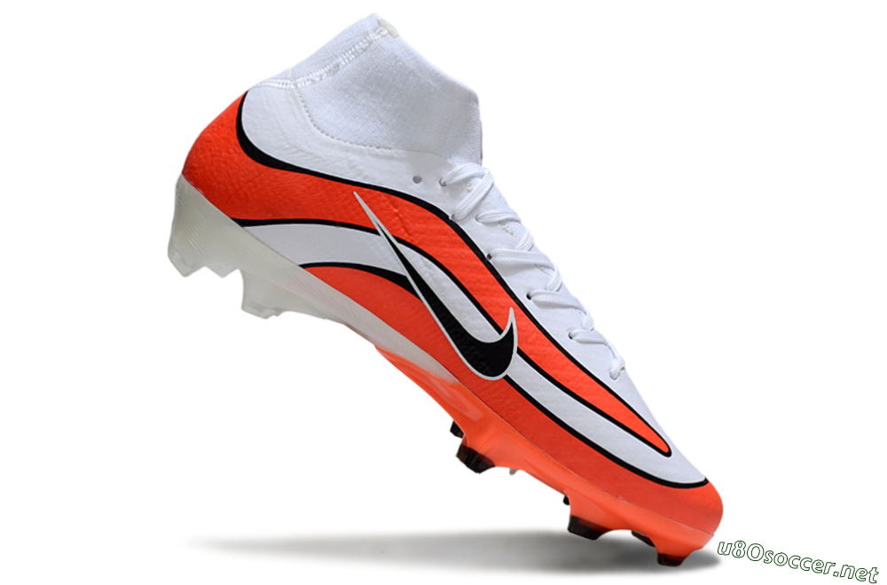Men's Nike Air Zoom Mercurial Superfly 10 Elite R9 1998 FG Football Boots - White/Red/Black 4