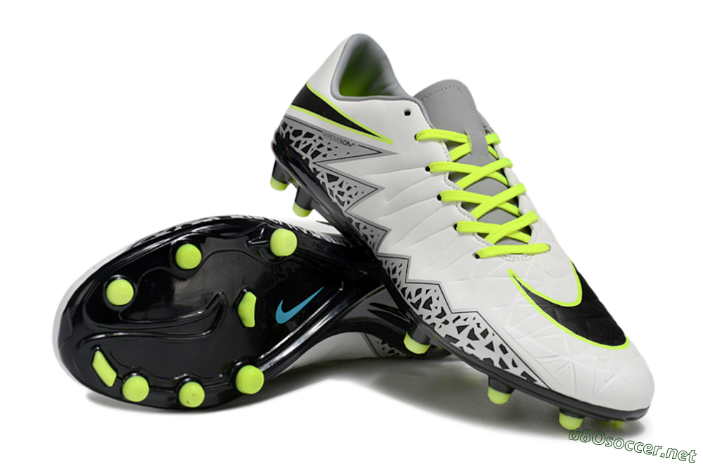Men's Nike Hypervenom Phantom II RGN FG Football Boots - White/Grey/Black/Yellow 3