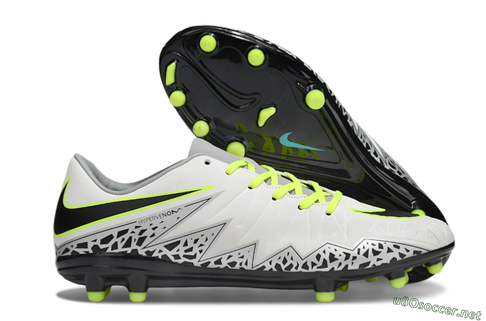 Men's Nike Hypervenom Phantom II RGN FG Football Boots - White/Grey/Black/Yellow 2