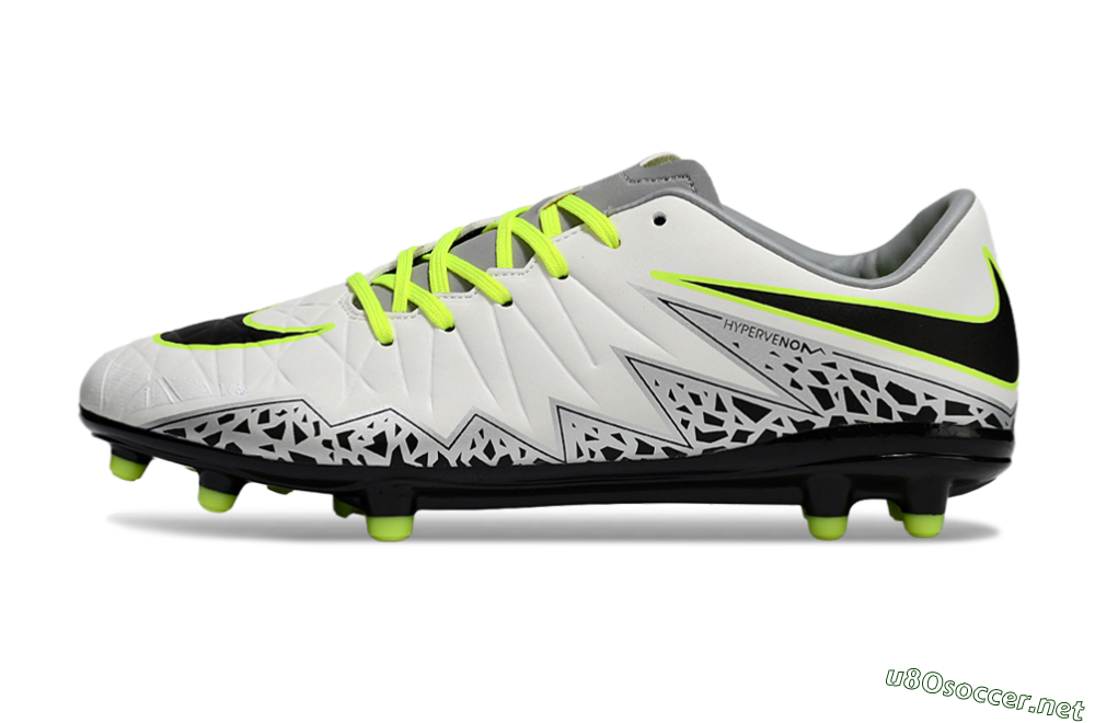 Men's Nike Hypervenom Phantom II RGN FG Football Boots - White/Grey/Black/Yellow 0