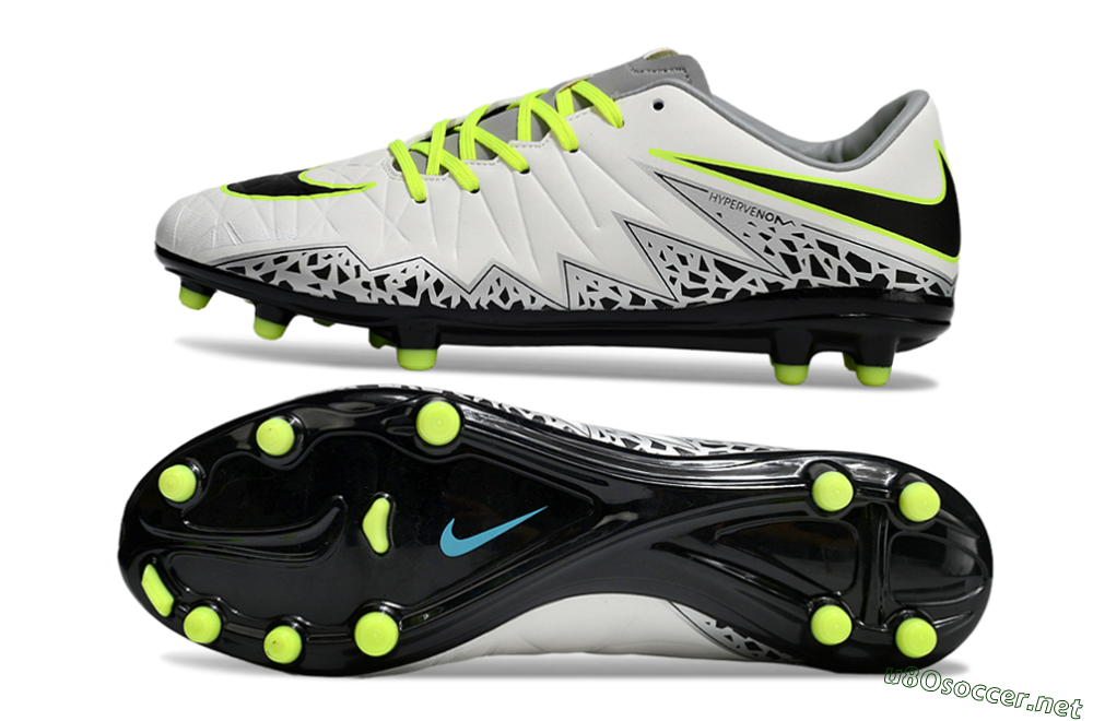 Men's Nike Hypervenom Phantom II RGN FG Football Boots - White/Grey/Black/Yellow 1