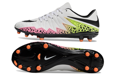 Men's Nike Hypervenom Phantom II RGN FG Football Boots - White/Pink/Yellow/Black