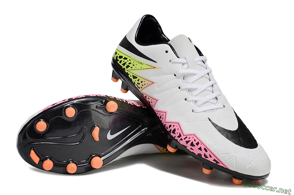 Men's Nike Hypervenom Phantom II RGN FG Football Boots - White/Pink/Yellow/Black 3