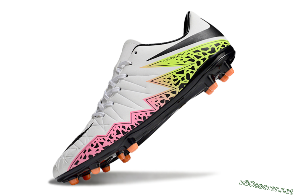 Men's Nike Hypervenom Phantom II RGN FG Football Boots - White/Pink/Yellow/Black 5