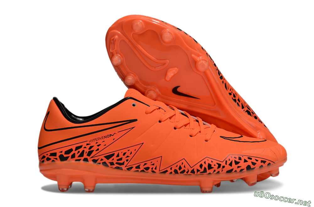 Men's Nike Hypervenom Phantom II RGN FG Football Boots - Red/Black 2