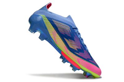 Unisex Adidas F50+ Lightstrike Pro FG Football Boots - Blue/Pink/Yellow
