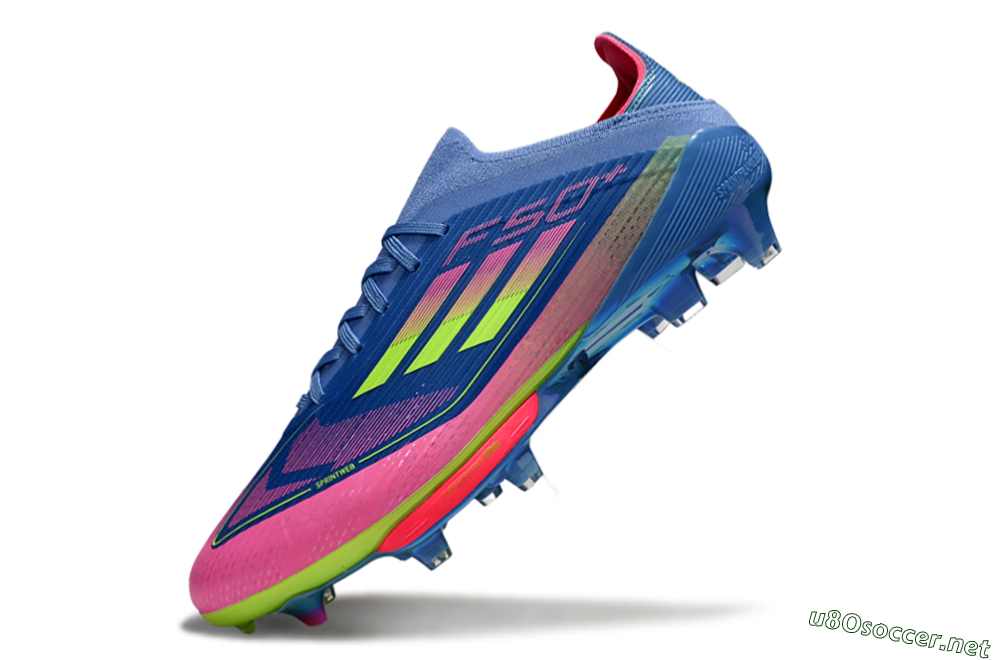 Unisex Adidas F50+ Lightstrike Pro FG Football Boots - Blue/Pink/Yellow 6