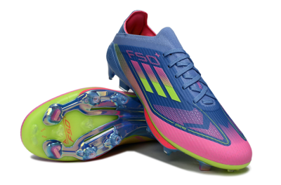 Unisex Adidas F50+ Lightstrike Pro FG Football Boots - Blue/Pink/Yellow