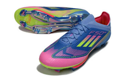 Unisex Adidas F50+ Lightstrike Pro FG Football Boots - Blue/Pink/Yellow