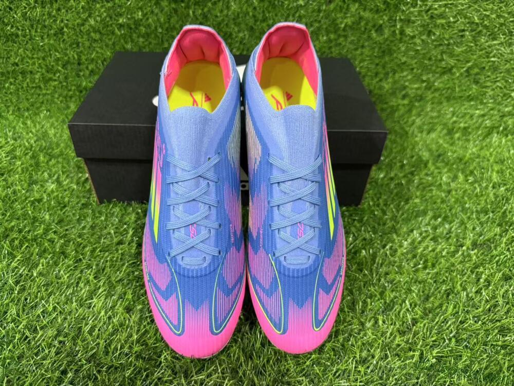 Unisex Adidas F50+ Lightstrike Pro FG Football Boots - Blue/Pink/Yellow