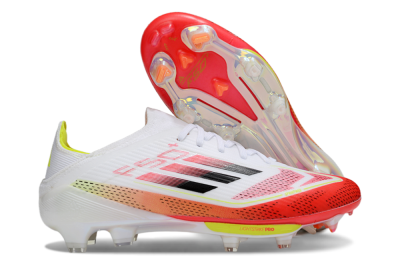 Unisex Adidas F50+ Lightstrike Pro FG Football Boots - White/Red/Black