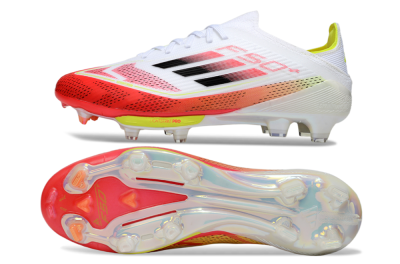 Unisex Adidas F50+ Lightstrike Pro FG Football Boots - White/Red/Black