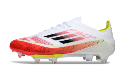 Unisex Adidas F50+ Lightstrike Pro FG Football Boots - White/Red/Black