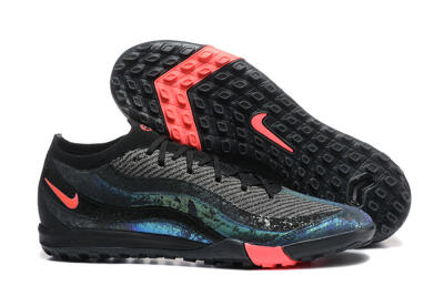 Men's Nike Air Zoom Mercurial Vapor 16 Elite TF Football Shoes - Black/Silver/Red