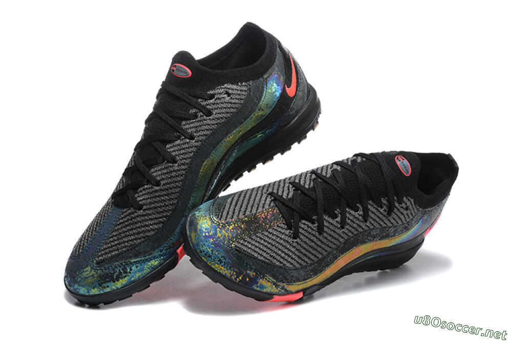 Men's Nike Air Zoom Mercurial Vapor 16 Elite TF Football Shoes - Black/Silver/Red 6