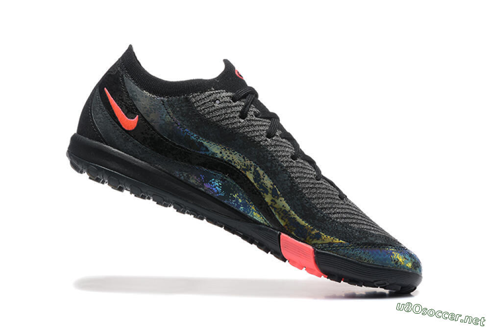Men's Nike Air Zoom Mercurial Vapor 16 Elite TF Football Shoes - Black/Silver/Red 7