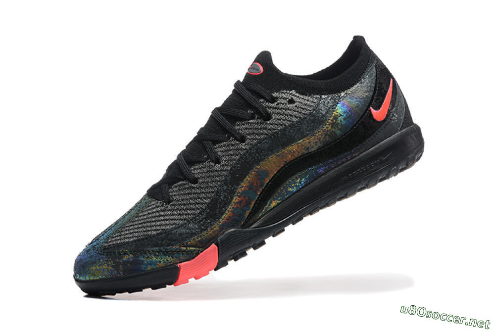 Men's Nike Air Zoom Mercurial Vapor 16 Elite TF Football Shoes - Black/Silver/Red 8