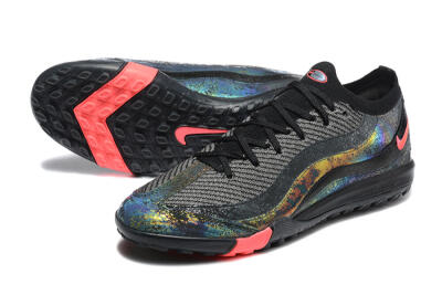 Men's Nike Air Zoom Mercurial Vapor 16 Elite TF Football Shoes - Black/Silver/Red