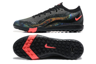 Men's Nike Air Zoom Mercurial Vapor 16 Elite TF Football Shoes - Black/Silver/Red