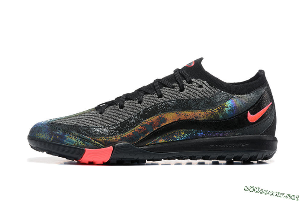 Men's Nike Air Zoom Mercurial Vapor 16 Elite TF Football Shoes - Black/Silver/Red 0