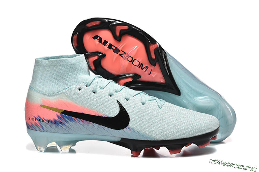 Men's Nike Air Zoom Mercurial Superfly 10 Elite FG Football Boots - Jade/Black/Pink 2