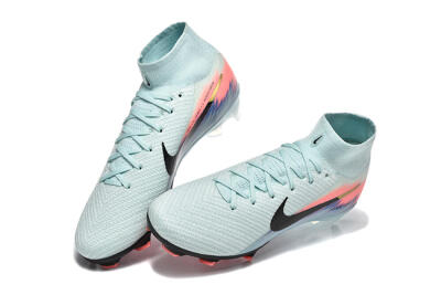 Men's Nike Air Zoom Mercurial Superfly 10 Elite FG Football Boots - Jade/Black/Pink