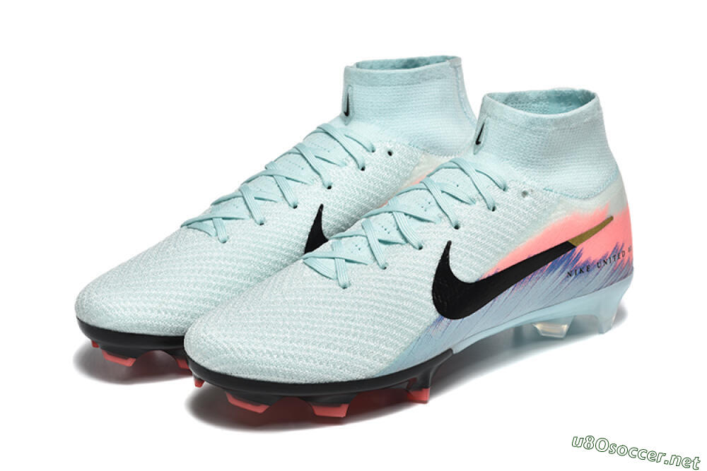 Men's Nike Air Zoom Mercurial Superfly 10 Elite FG Football Boots - Jade/Black/Pink 5