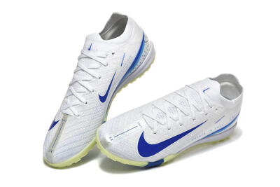 Men's Nike Air Zoom Mercurial Vapor 16 Elite TF Football Shoes - White/Blue/Beige
