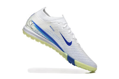 Men's Nike Air Zoom Mercurial Vapor 16 Elite TF Football Shoes - White/Blue/Beige