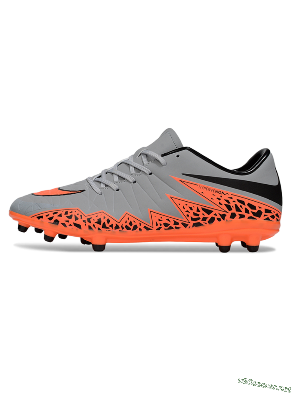 Men's Nike Hypervenom Phantom II FG Football Boots - Grey/Black/Orange 0