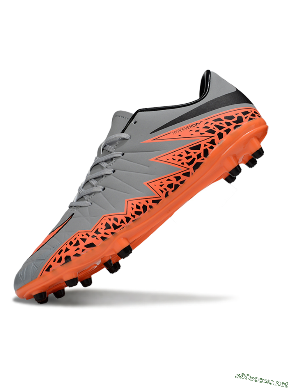 Men's Nike Hypervenom Phantom II FG Football Boots - Grey/Black/Orange 5