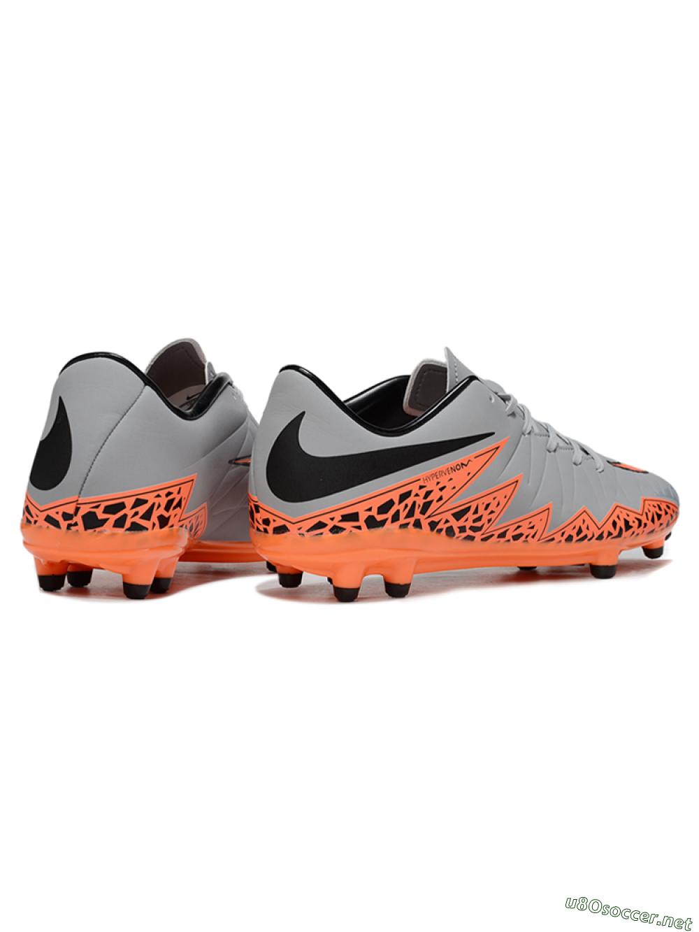 Men's Nike Hypervenom Phantom II FG Football Boots - Grey/Black/Orange 6