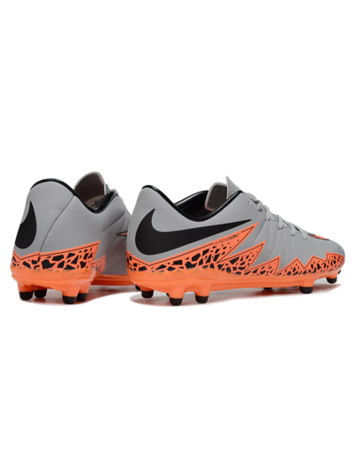 Men's Nike Hypervenom Phantom II FG Football Boots - Grey/Black/Orange