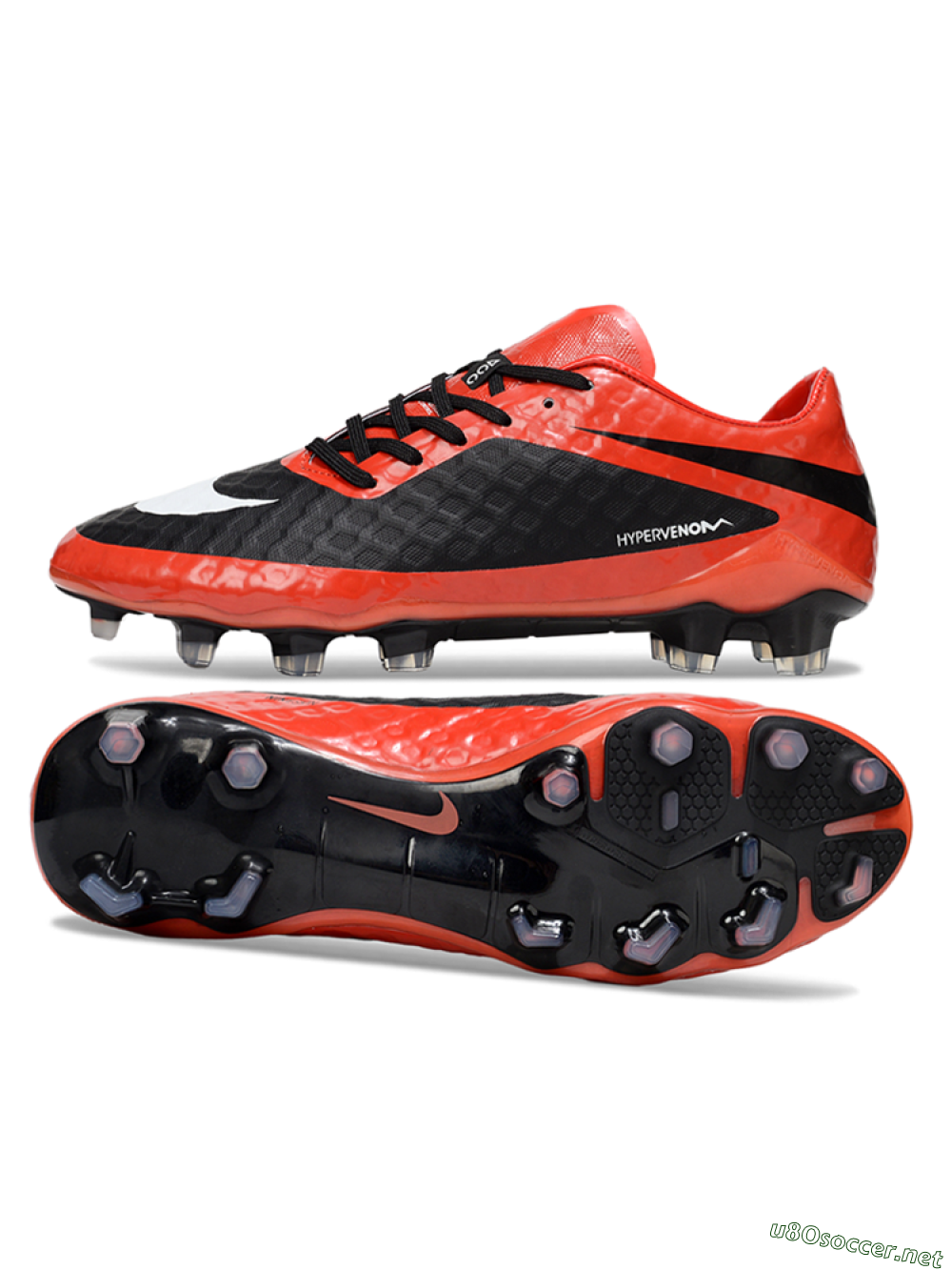 Men's Nike Hypervenom Phantom I FG Football Boots - Red/Black/White 1