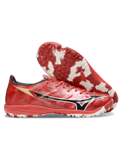 Men's Mizuno Morelia Alpha Beta TF Football Shoes - Red/Black/White