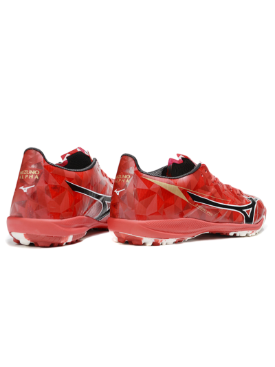 Men's Mizuno Morelia Alpha Beta TF Football Shoes - Red/Black/White