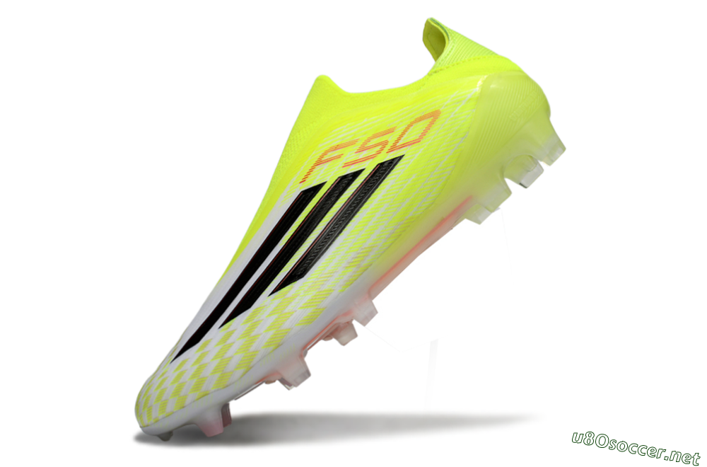 Men's Adidas F50 Elite FG Football Boots - Yellow/White/Black 5