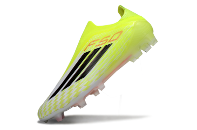 Men's Adidas F50 Elite FG Football Boots - Yellow/White/Black