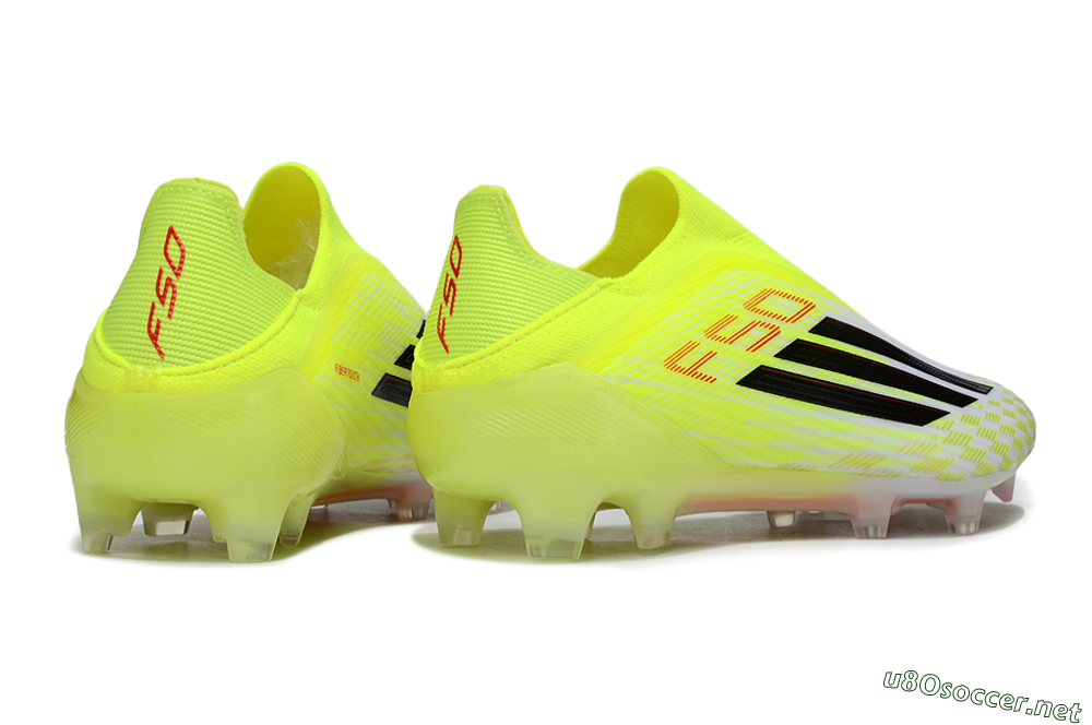 Men's Adidas F50 Elite FG Football Boots - Yellow/White/Black 6