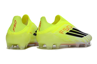 Men's Adidas F50 Elite FG Football Boots - Yellow/White/Black