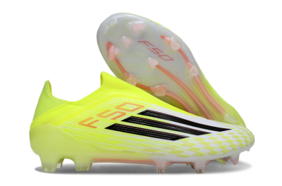 Men's Adidas F50 Elite FG Football Boots - Yellow/White/Black