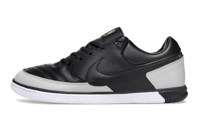 Men's Nike Lunar Gato 2 IC Football Shoes - Black/Grey/White